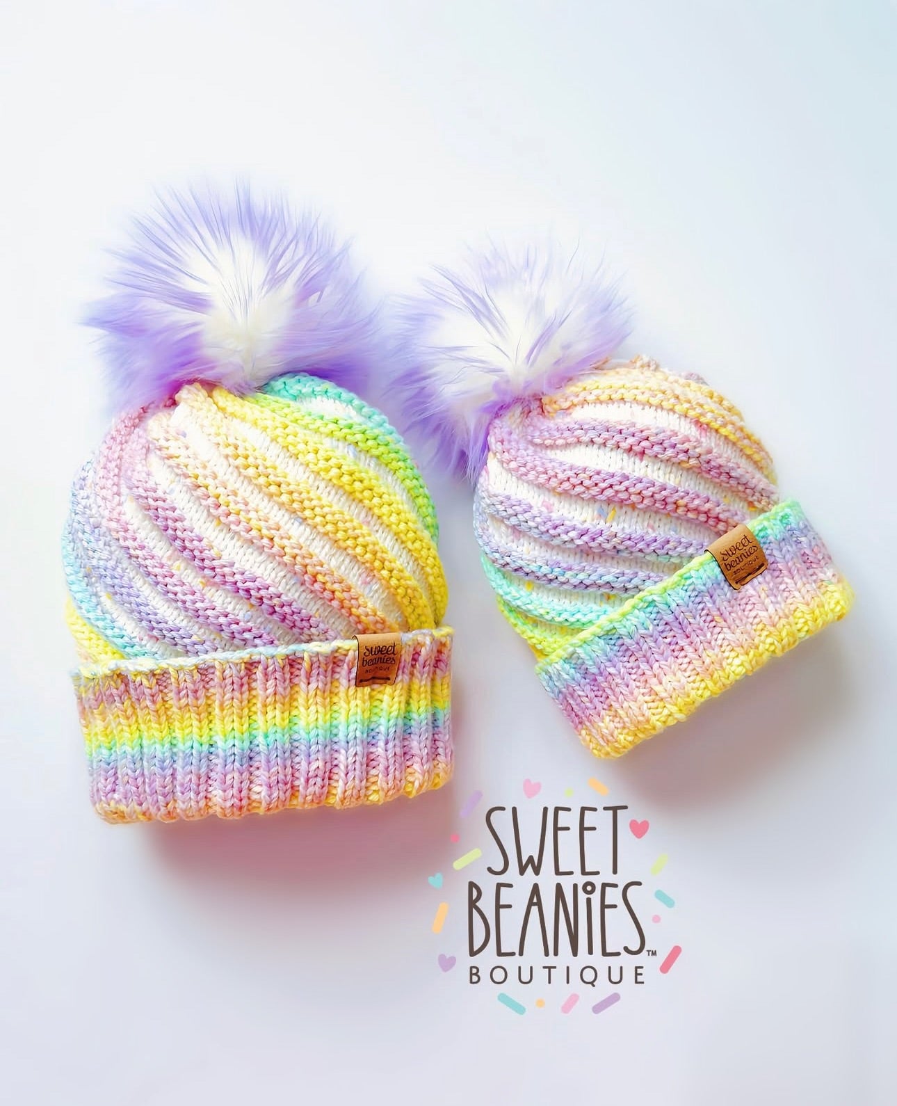 Candy Ripple Beanie | PDF Pattern | Knitting