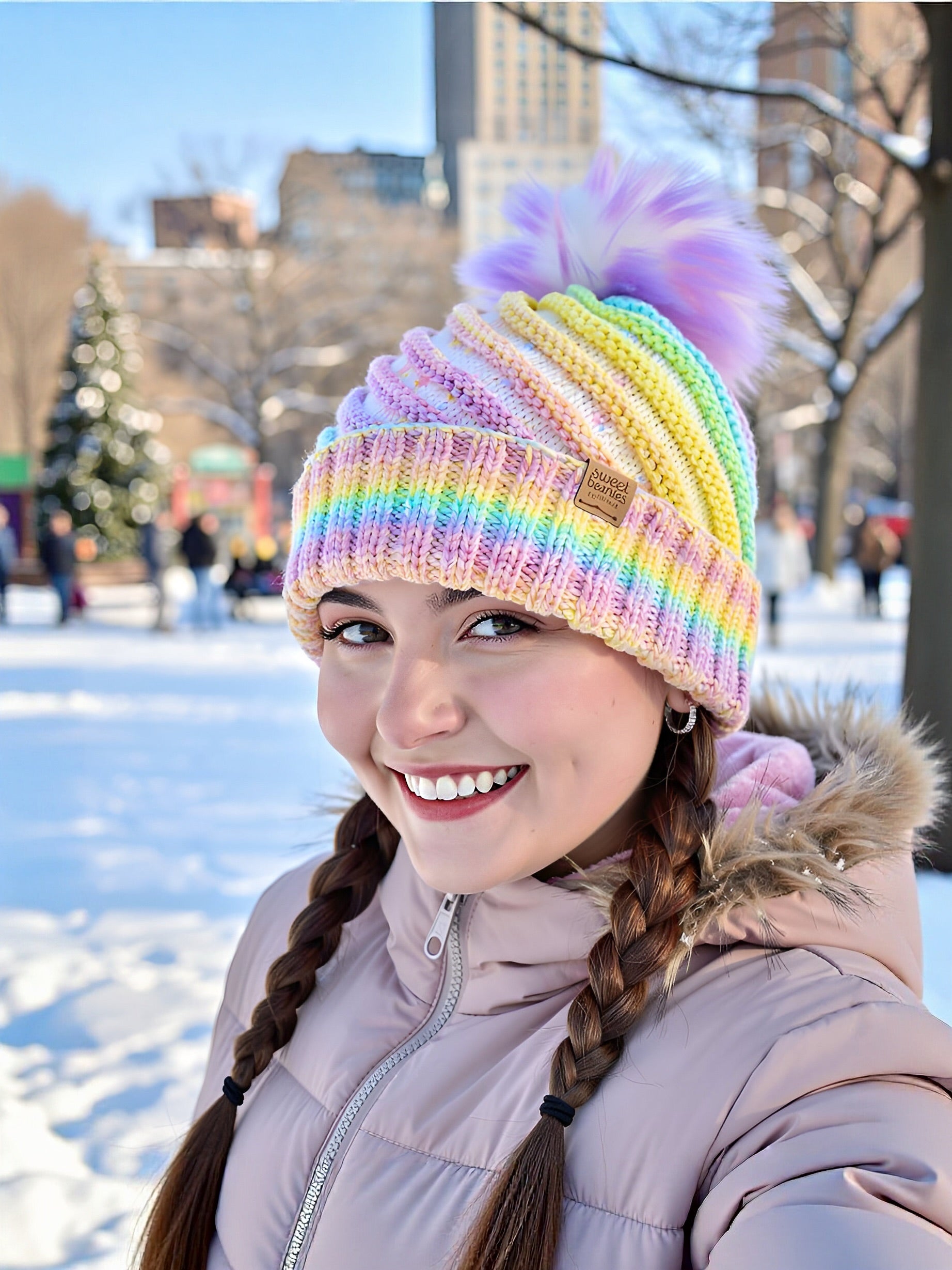 Candy Ripple Beanie | PDF Pattern | Knitting